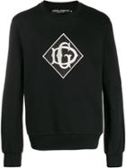 Dolce & Gabbana Embroidered Logo Patch Sweater - Black