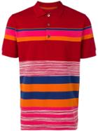 Missoni Striped Polo Shirt - Red