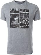 Woolrich Industry Print T-shirt, Men's, Size: Large, Grey, Cotton