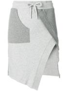 Each X Other Track-style Asymmetric Skirt - Grey