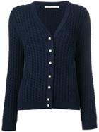 Alessandra Rich V-neck Buttoned Cardigan - Blue