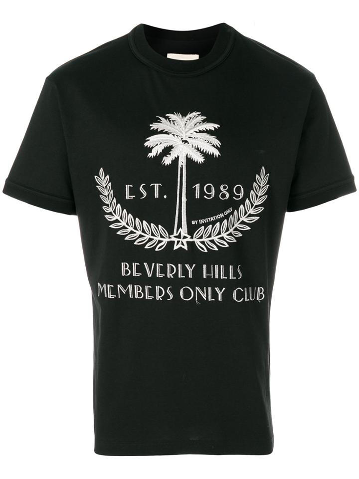 Ih Nom Uh Nit Palm Embroidered T-shirt - Black