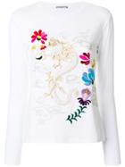 Ermanno Scervino Embroidered Long-sleeved Top - White