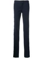 Red Valentino Contrast Stitch Slim Fit Trousers - Blue