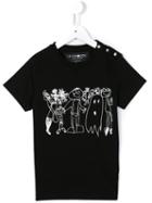 Hydrogen Kids Monsters Print T-shirt, Boy's, Size: 6 Yrs, Black
