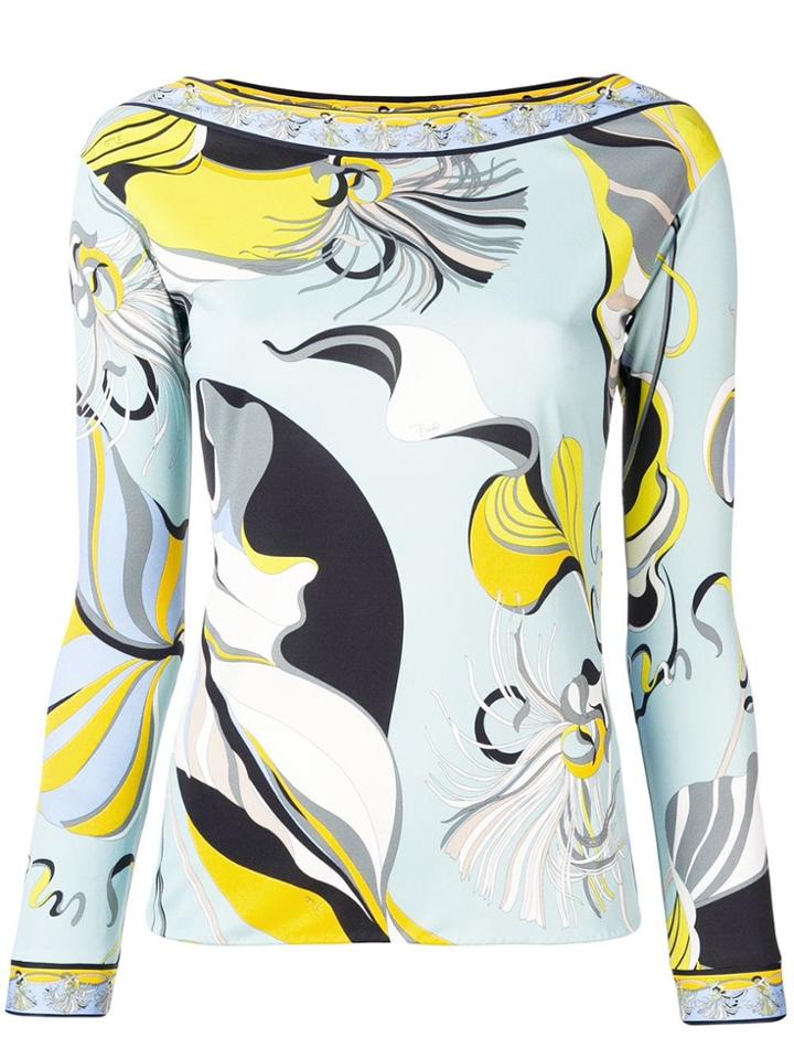 Emilio Pucci Emilio Pucci 9ejm289e727 002-celeste Artificial->viscose