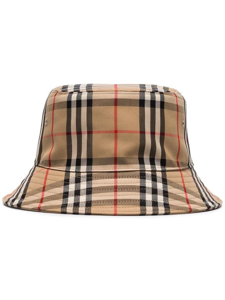 Burberry Vintage Check Print Bucket Hat - Multicolour