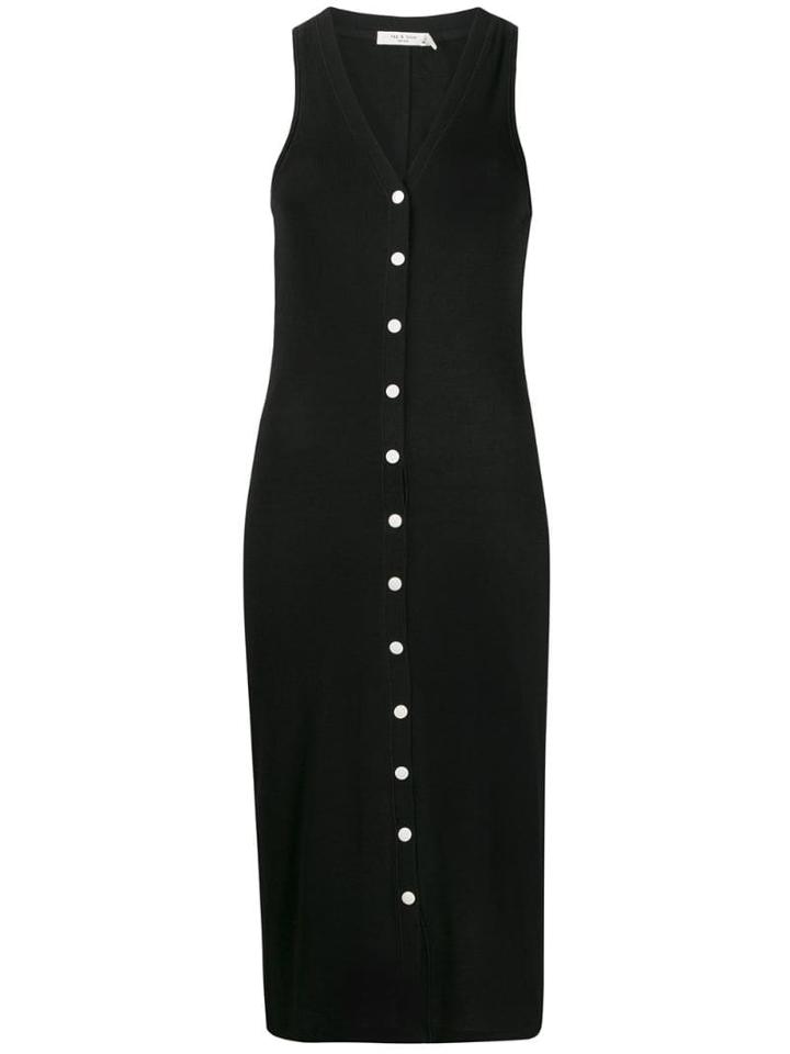 Rag & Bone Sleeveless Midi Dress - Black