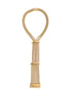 Monet Vintage 1970s Vintage Monet Tassel Pendant Necklace - Metallic