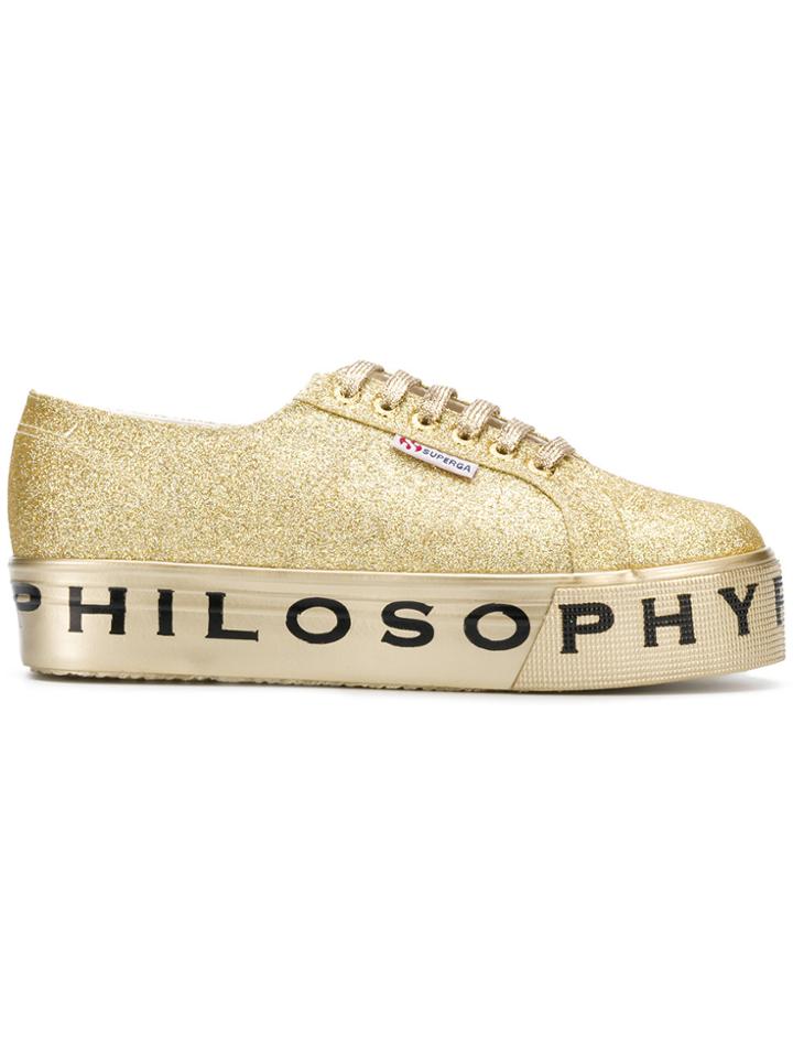 Philosophy Di Lorenzo Serafini Superga Flatform Glitter Sneakers -