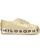 Philosophy Di Lorenzo Serafini Superga Flatform Glitter Sneakers -