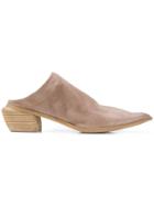 Marsèll Pointed Tip Mules - Neutrals