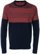 Ps By Paul Smith Striped Long Sleeved Sweatshirt - Blue