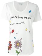 Mira Mikati 'love Me' Print T-shirt, Women's, Size: 38, White, Cotton