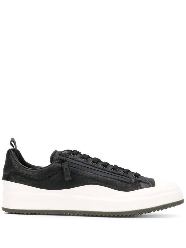 Officine Creative Contrast Sole Sneakers - Black