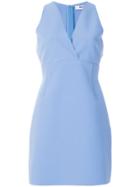 Msgm V-neck Fitted Dress - Blue