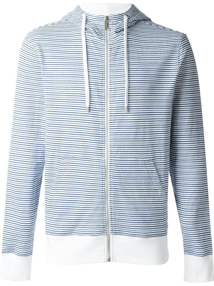 Michael Kors Striped Zipped Hoodie