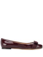 Salvatore Ferragamo Varina Bow Ballet Flats - Purple