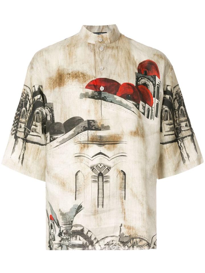 Dolce & Gabbana Printed Short-sleeved Shirt - Multicolour