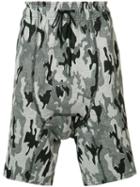 Tom Rebl - Camouflage Shorts - Men - Cotton/nylon/polyester/spandex/elastane - 48, Grey, Cotton/nylon/polyester/spandex/elastane