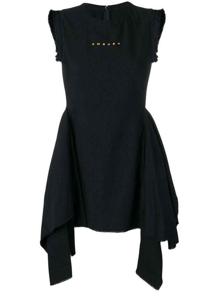 Ambush Flared Logo Dress - Blue