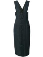 Comme Des Garçons Vintage Pinafore Midi Dress - Grey