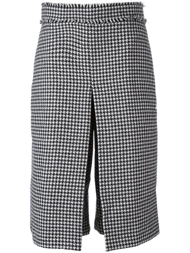 J.w.anderson Box Pleat Houndstooth Culottes, Women's, Size: 10, Black, Polyamide/cotton/wool
