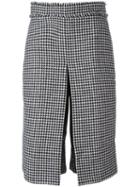 J.w.anderson Box Pleat Houndstooth Culottes, Women's, Size: 10, Black, Polyamide/cotton/wool