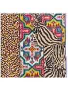 Pierre-louis Mascia Aztec Animal Print Scarf - Brown