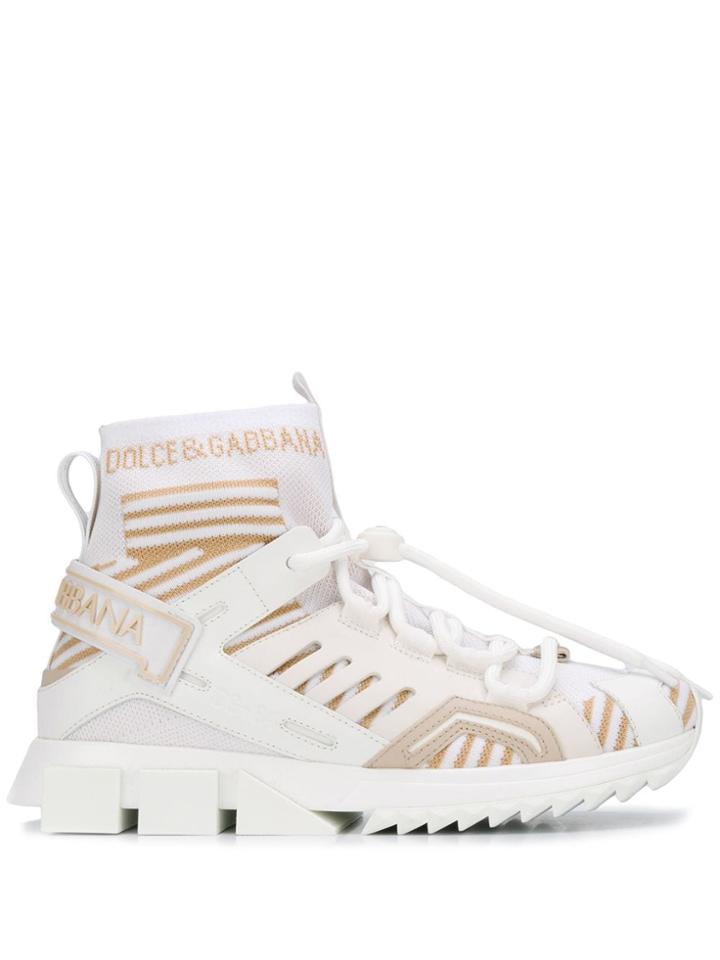 Dolce & Gabbana Sorrento High-top Trekking Sneakers - White