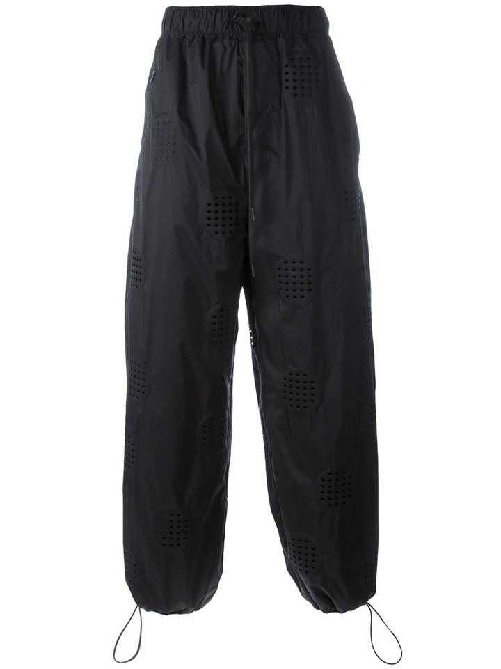 Craig Green Punch Hole Track Pants, Adult Unisex, Size: Medium, Black, Nylon