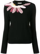 Sonia Rykiel Flower Neckline Jumper - Black