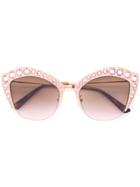 Gucci Eyewear Cat-eye Sunglasses - Metallic