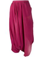 Christian Dior Pre-owned 1990's Draped Culottes - Pink