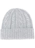 Brunello Cucinelli Cable Knit Hat - Grey