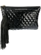 Ermanno Scervino Textured Clutch - Black