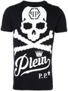 Philipp Plein 'airline' T-shirt, Men's, Size: Xl, Black, Cotton