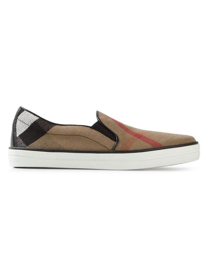 Burberry Canvas Loafers