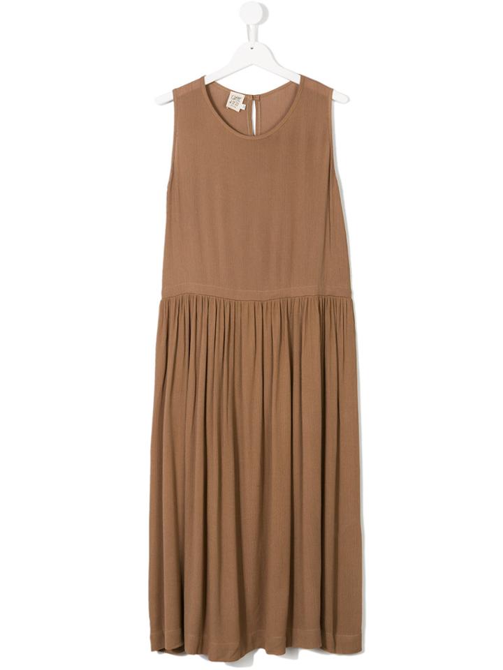 Caffe' D'orzo Gathered Waist Maxi Dress - Brown