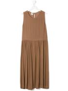 Caffe' D'orzo Gathered Waist Maxi Dress - Brown