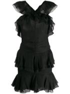 Christian Dior Vintage 2000's Ruffled Mini Dress - Black