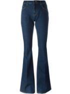 Victoria Victoria Beckham Flared Jeans, Women's, Size: 29, Blue, Cotton/polyester/spandex/elastane