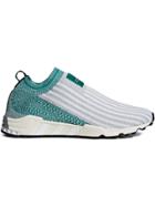 Adidas Grey And Green Og Story Sock Sneakers