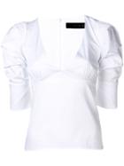 Federica Tosi Puff Sleeve Top - White