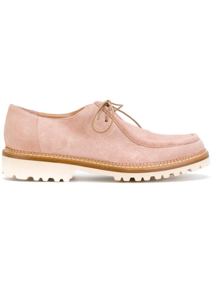 Unützer Lace-up Detail Loafers - Pink & Purple