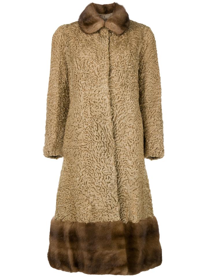 A.n.g.e.l.o. Vintage Cult Mid-length Flared Coat - Brown