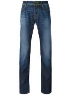 Jacob Cohen - Camouflage Label Jeans - Men - Cotton/polyester/spandex/elastane - 37, Blue, Cotton/polyester/spandex/elastane