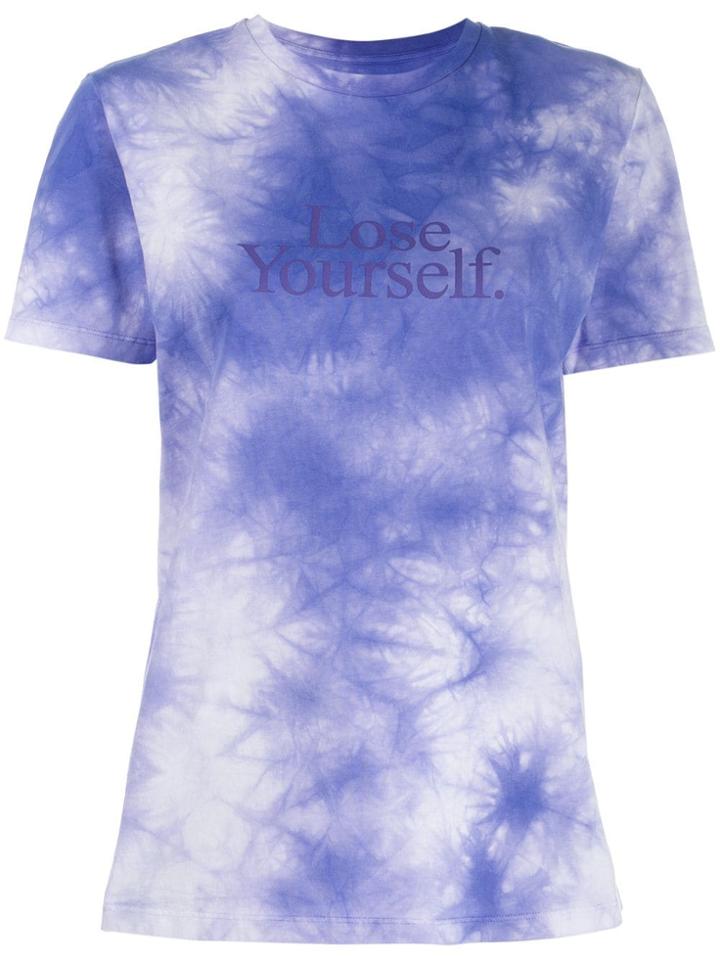 Paco Rabanne Love Yourself Print T-shirt - Purple