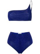 Oseree One-shoulder Bikini Set - Blue