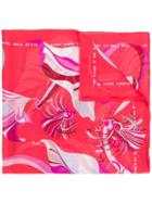 Emilio Pucci Frida Print Silk Voile Scarf - Pink